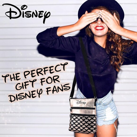 Women Glod Mickey Mouse Minnie Disney Teenager Shoulder Bag, - Picture 2 of 7